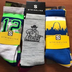 Men’s Strideline socks! Set of three pair.